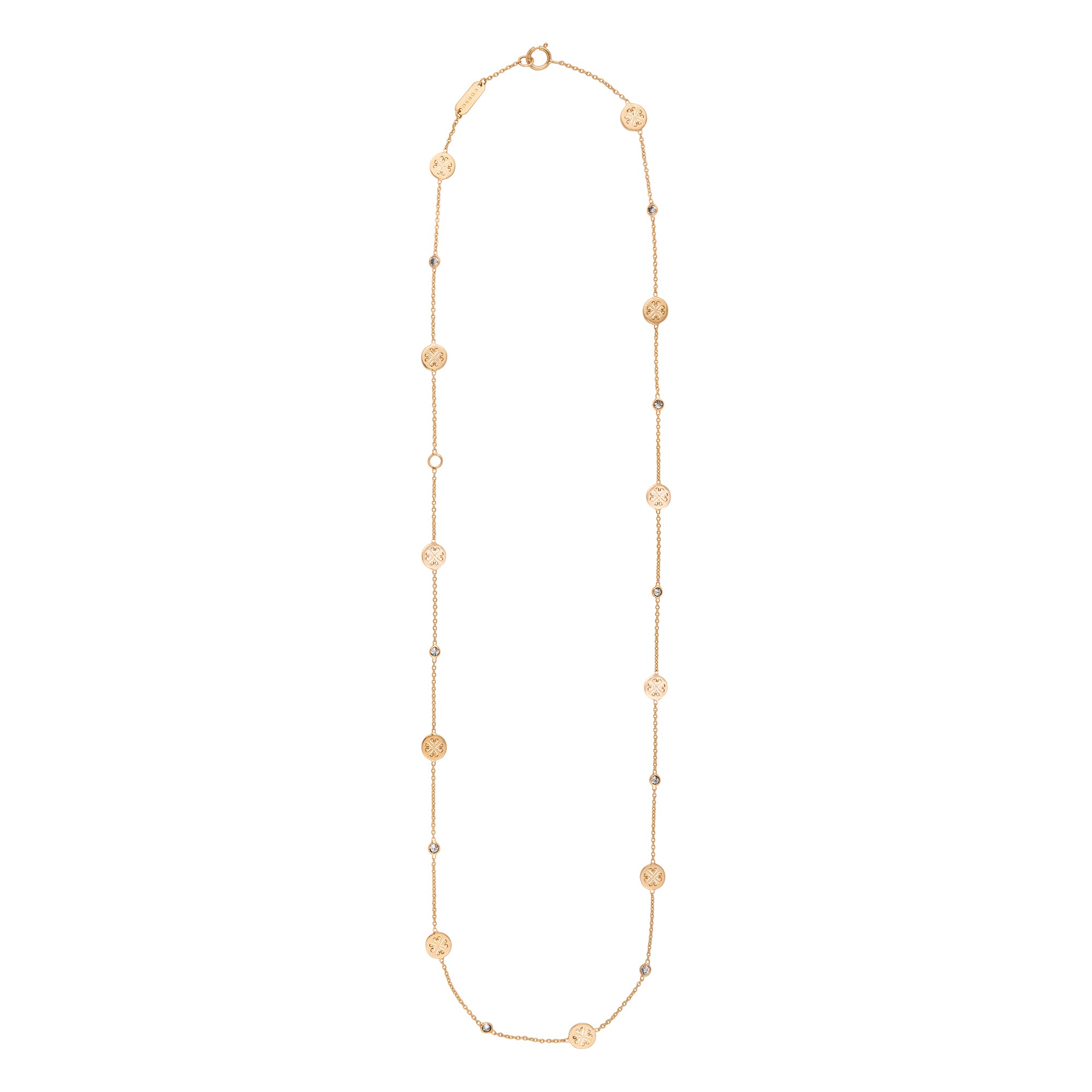 Signature Classic Necklace, Diamonds, Mid-Length – CORSO