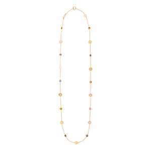 Signature Classic Necklace, Multicolor Sapphire, Mid-Length