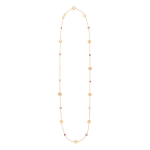 Signature Classic Necklace, Pink Tourmaline, Mid-Length