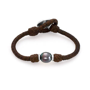 PULSERA SOLITARIA BLACK PEARL